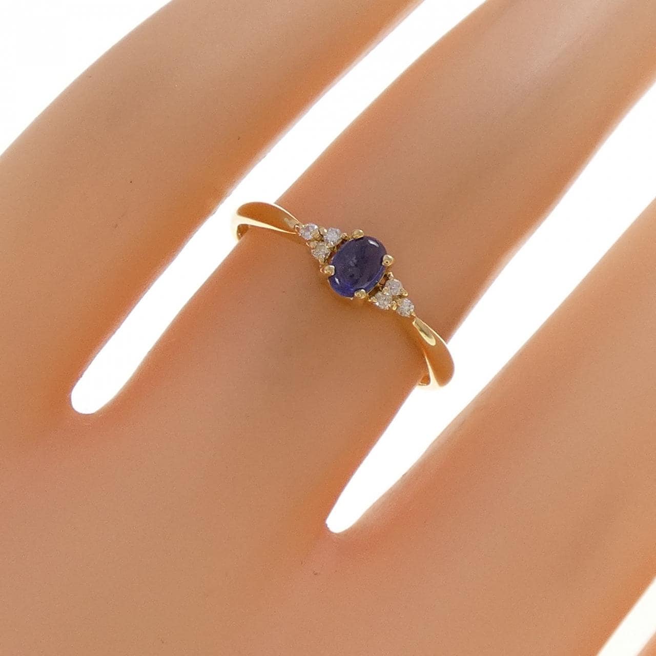 K18YG サファイヤ リング