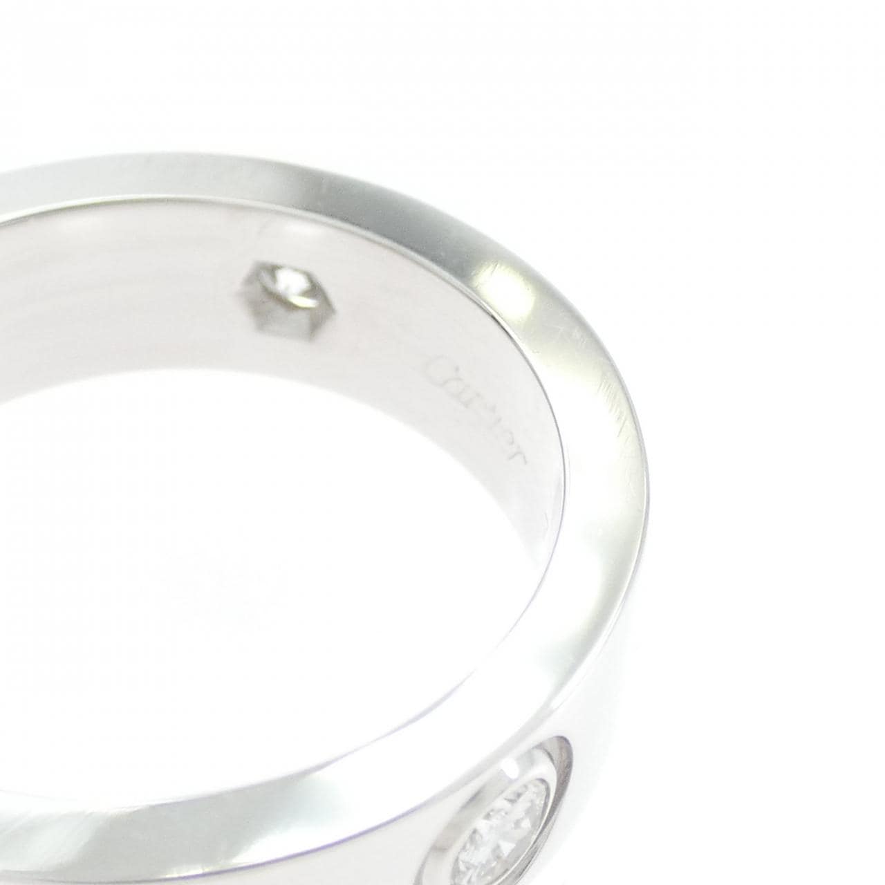 カルティエ ラブ ハーフダイヤ リング