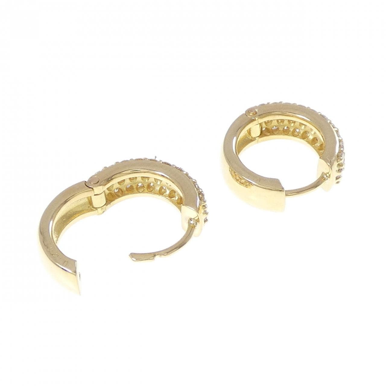 K18YG ダイヤモンド ピアス 0.66CT