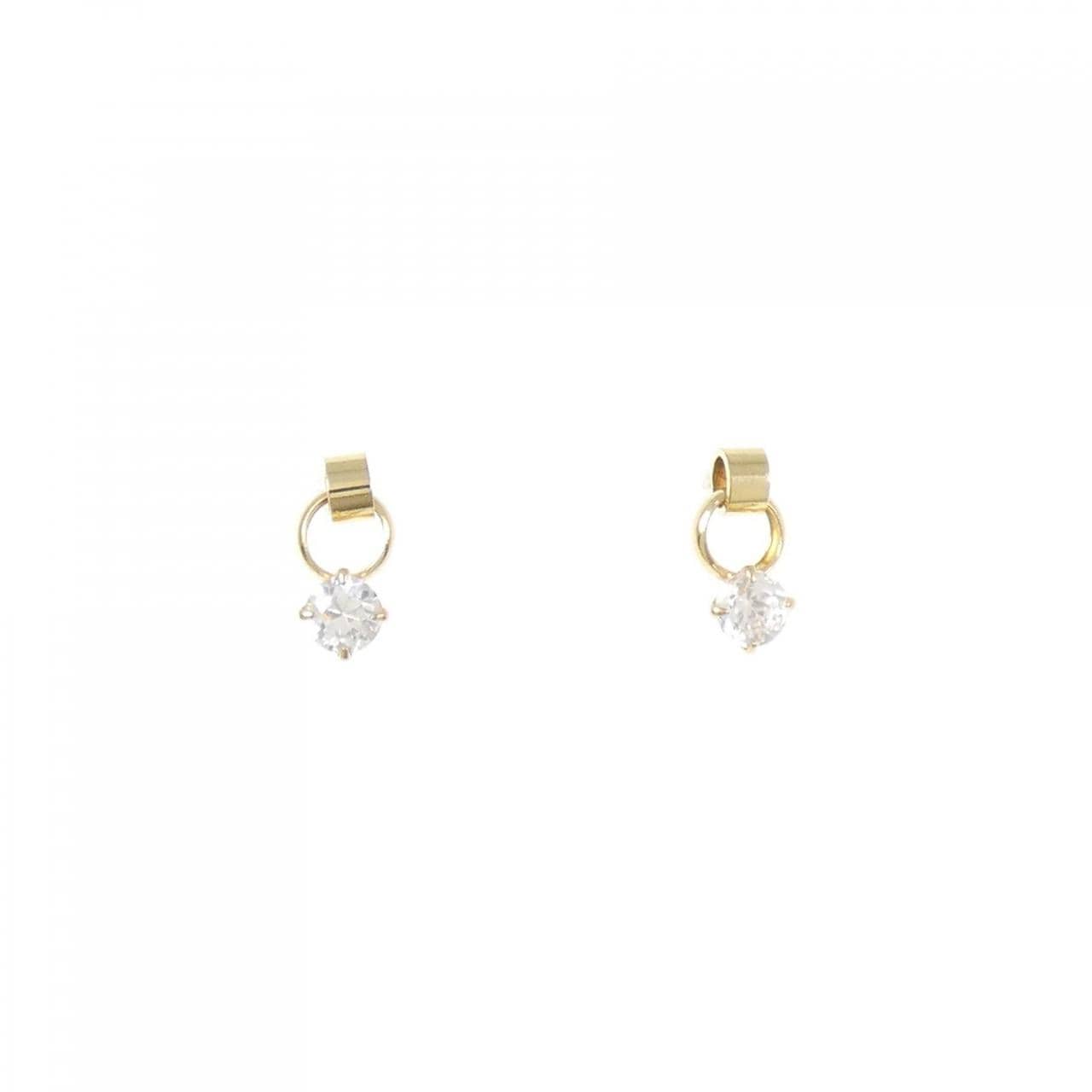 K18YG キュービック ピアス