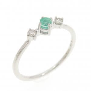 K10WG エメラルド リング 0.02CT