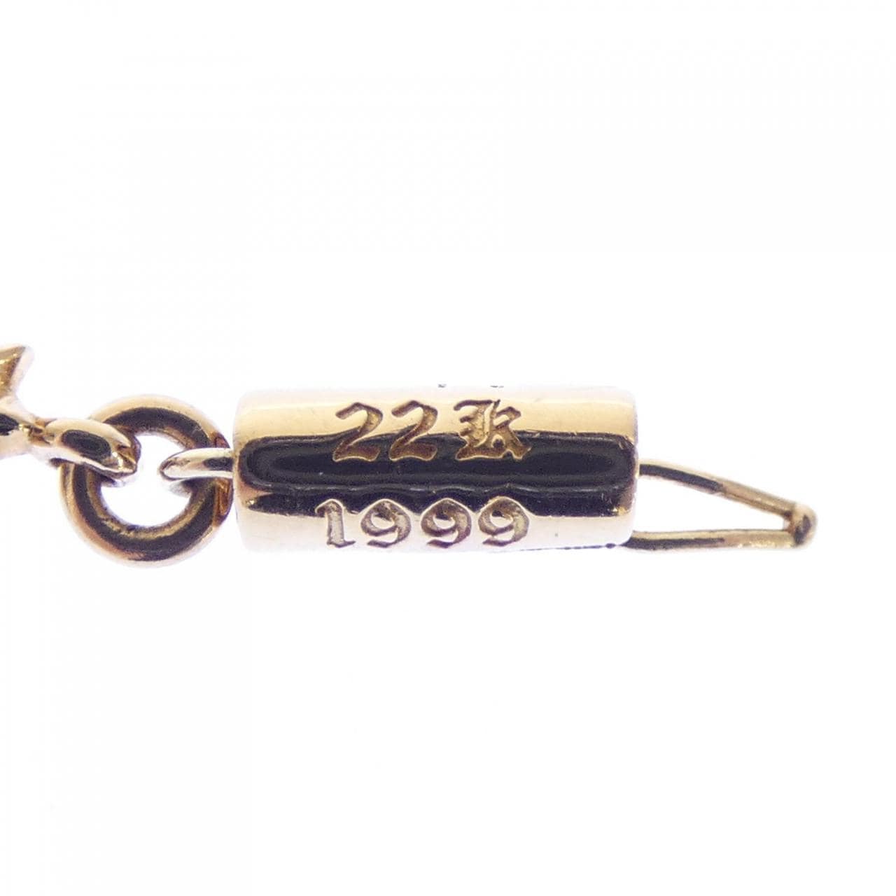 クロムハーツ CHROME HEARTS TINY E CH PLS L10 DMND SNGL 200033467GLDL10015 BRACELET