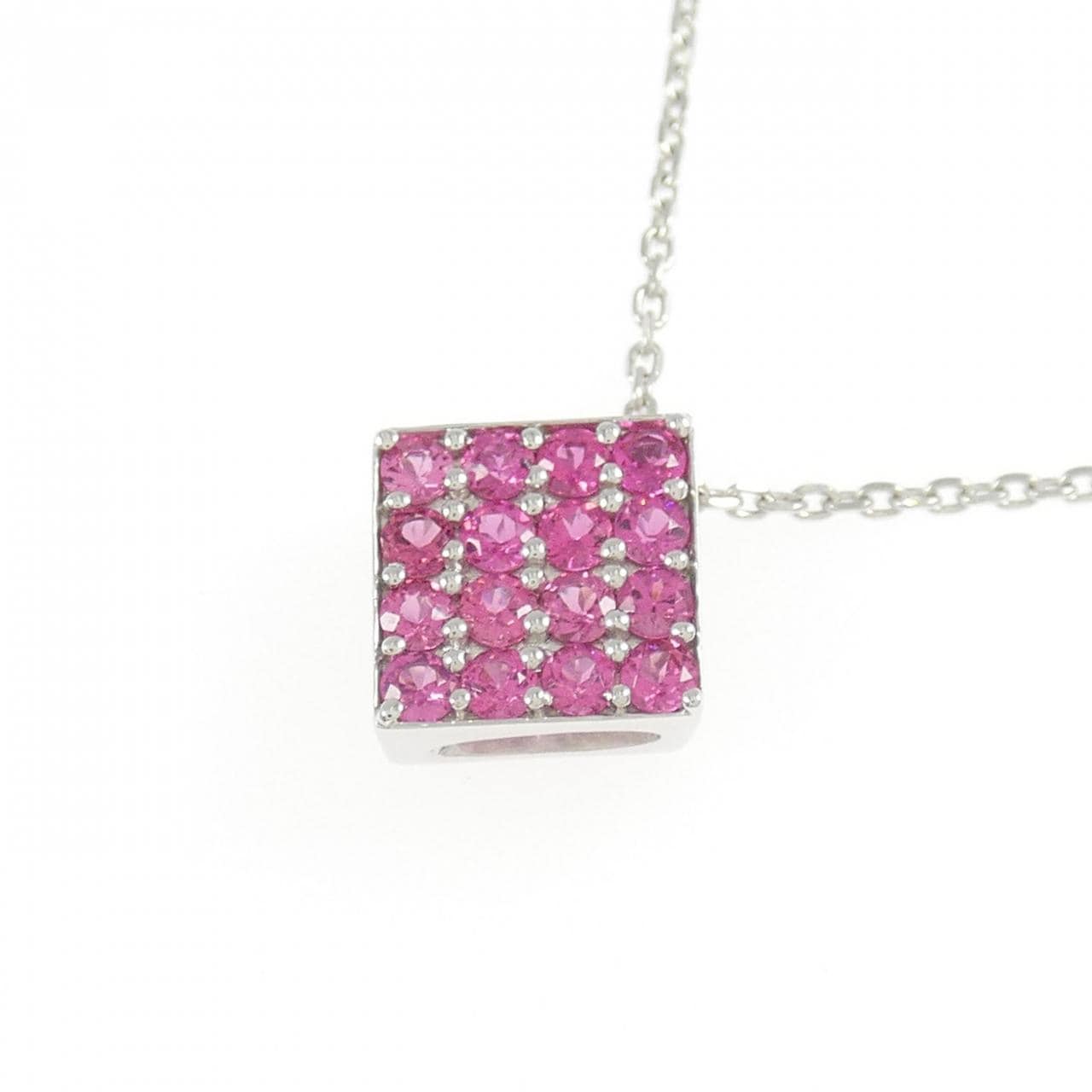 K18WG スピネル ネックレス 0.50CT