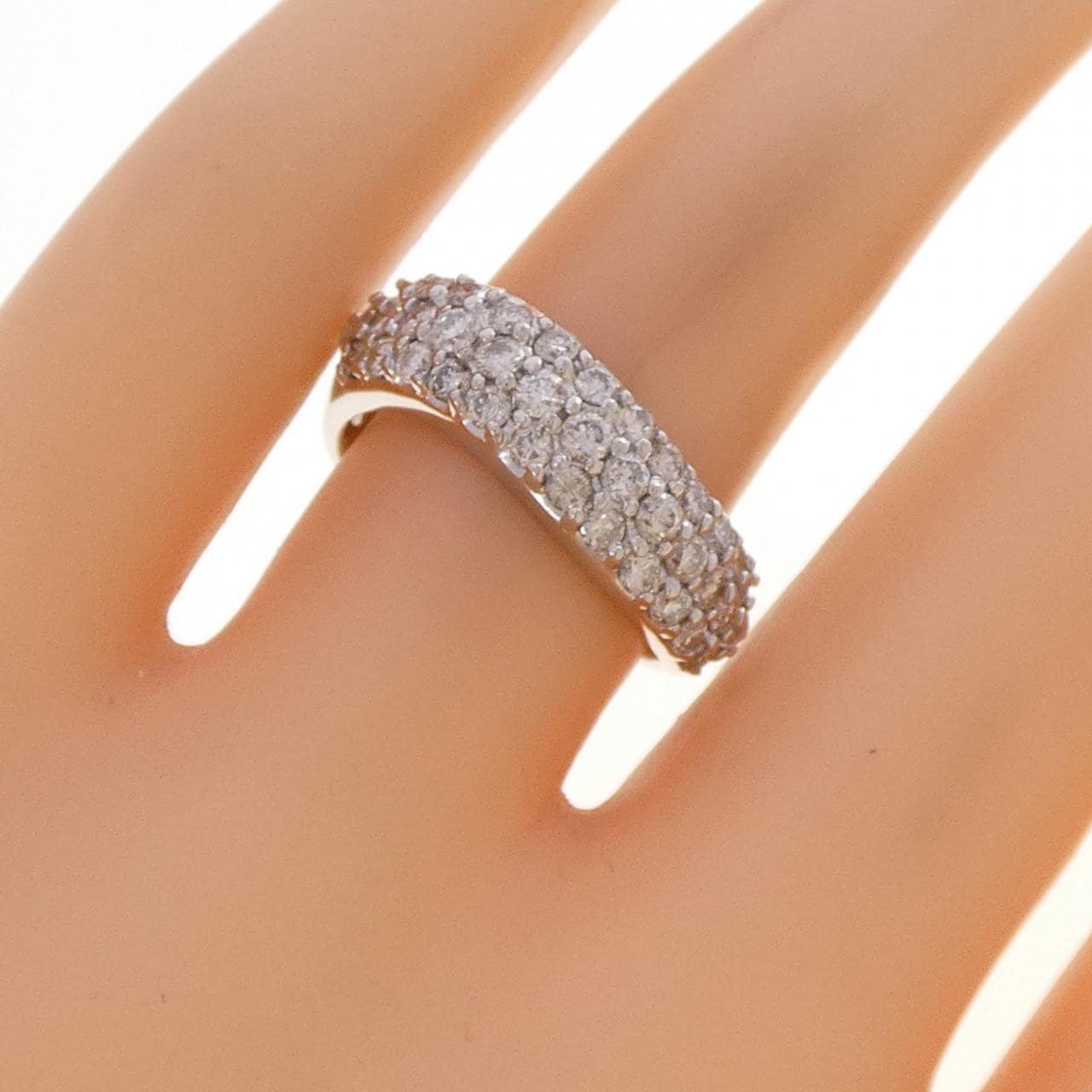 PT900 パヴェ ダイヤモンド リング 1.00CT