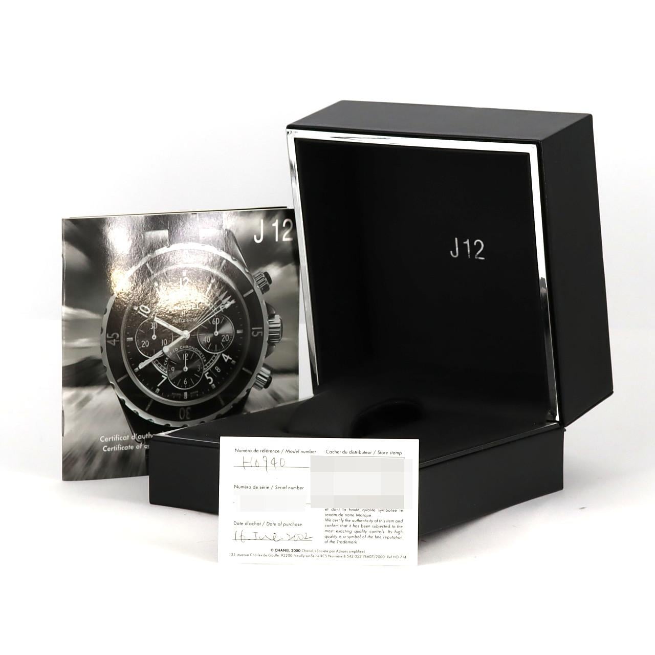 CHANEL J12 计时码表 陶瓷 H0940 陶瓷自动上弦