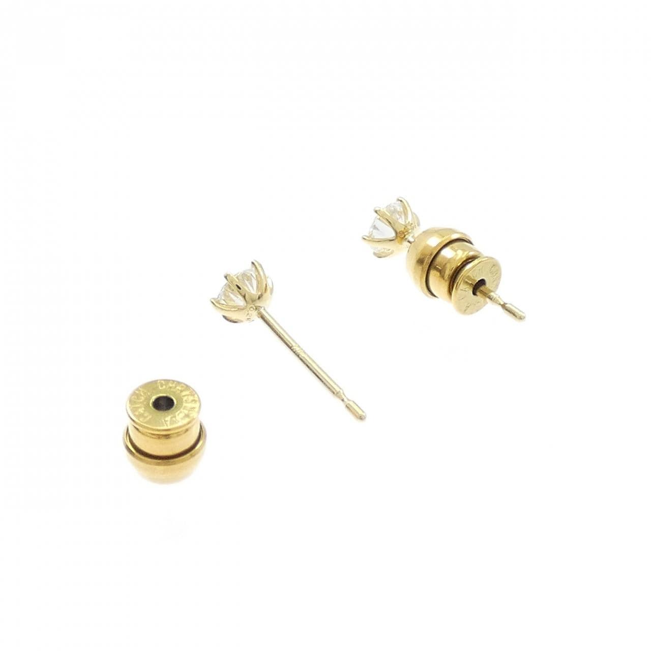 【リメイク】K18YG/ST ダイヤモンド ピアス 0.207CT 0.218CT F VS2 3EXT-EXT H&C