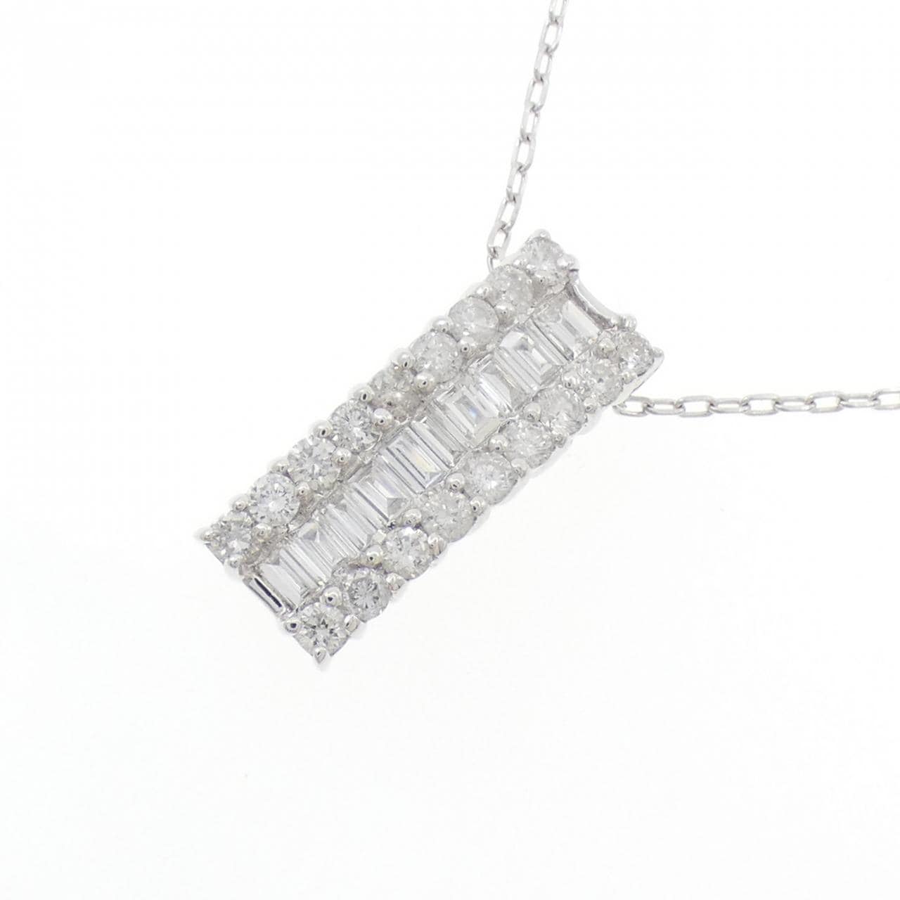 K14WG/K18WG ダイヤモンド ネックレス 0.51CT