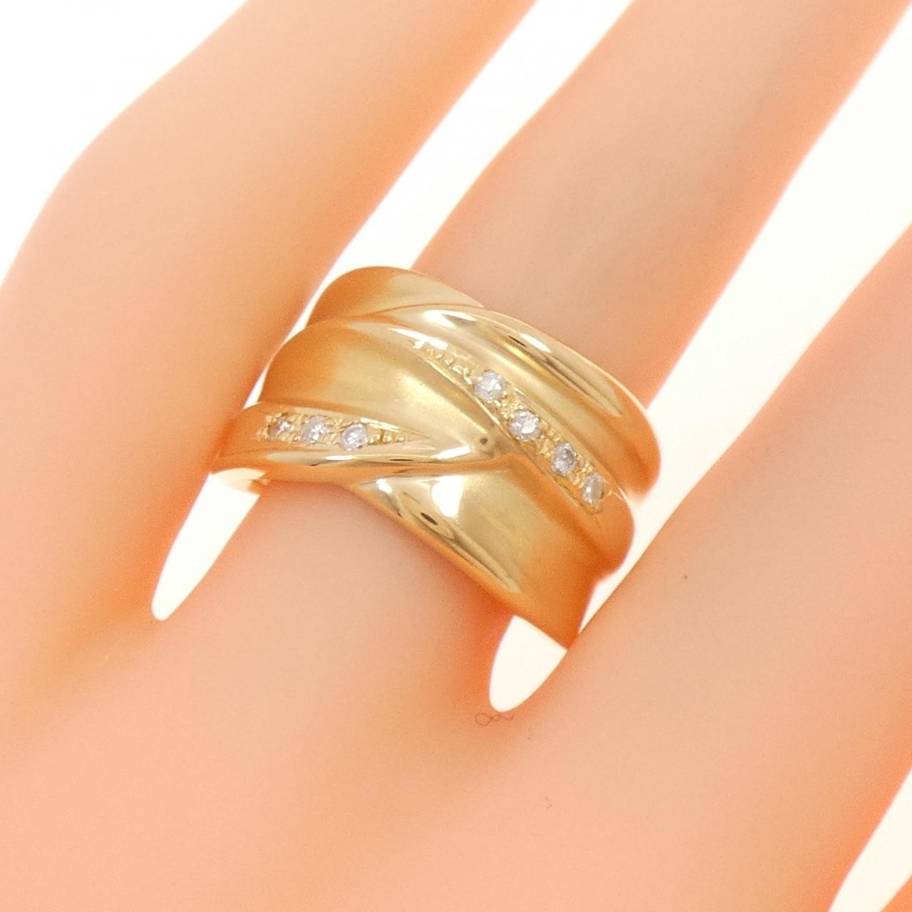 K18YG ダイヤモンド リング 0.10CT