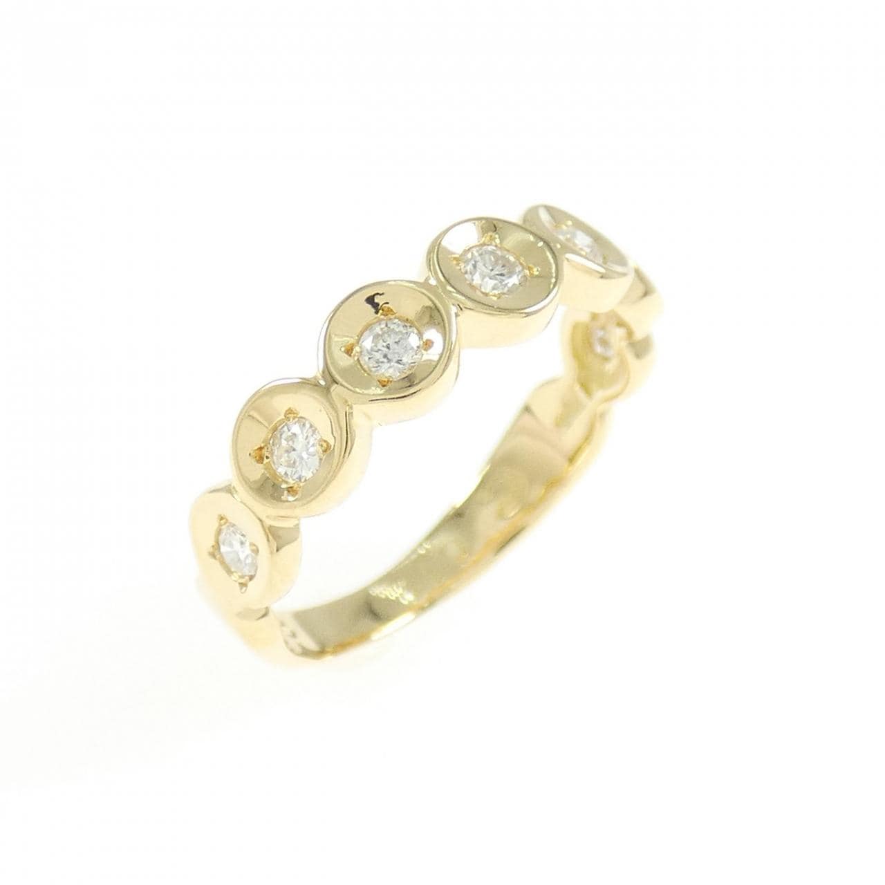 K18YG ダイヤモンド ピンキー リング 0.11CT