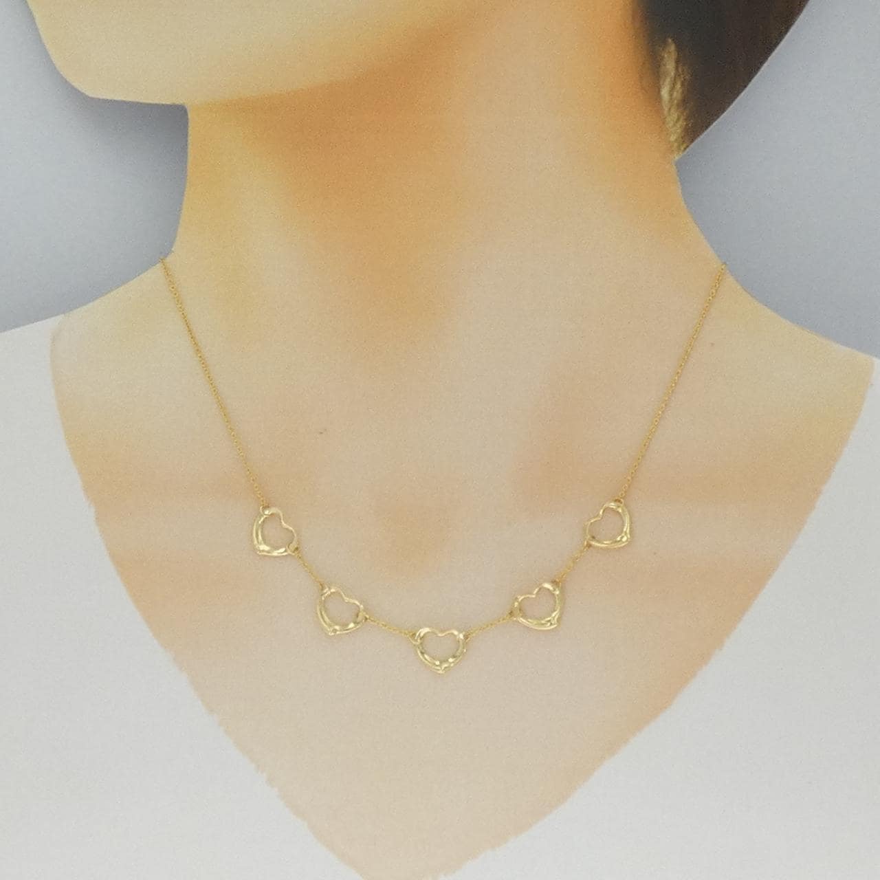 ティファニー オープンハート 5P ネックレス