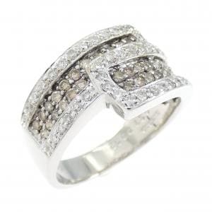 K18WG/K18BG ダイヤモンド リング 0.37CT