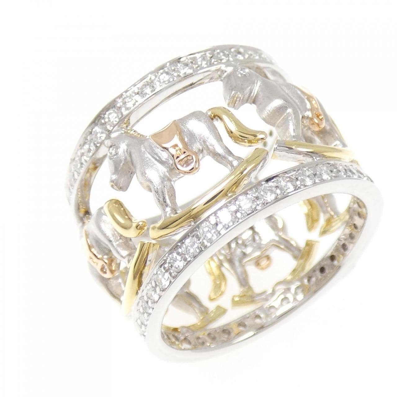 SHOW YAMAGATA ホース ダイヤモンド リング 0.90CT