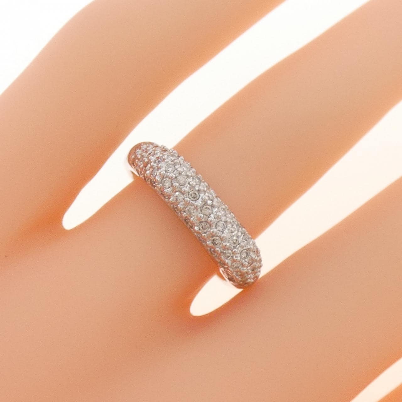 K18WG ダイヤモンド リング 0.35CT