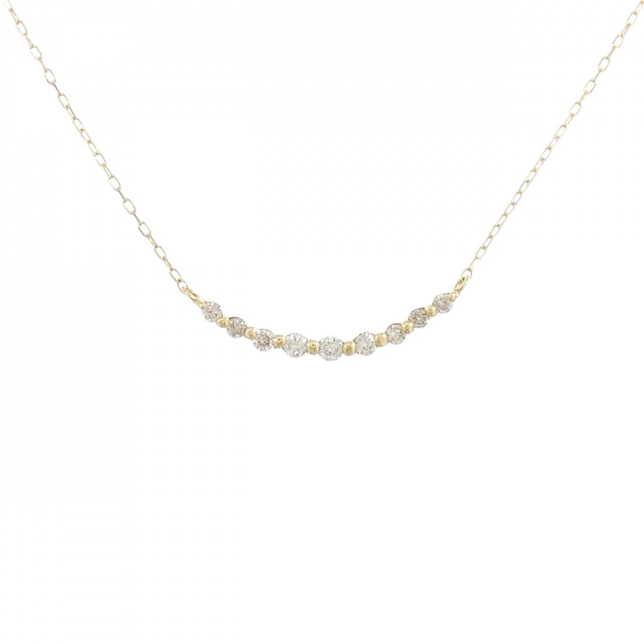 K18YG ダイヤモンド ネックレス 0.10CT