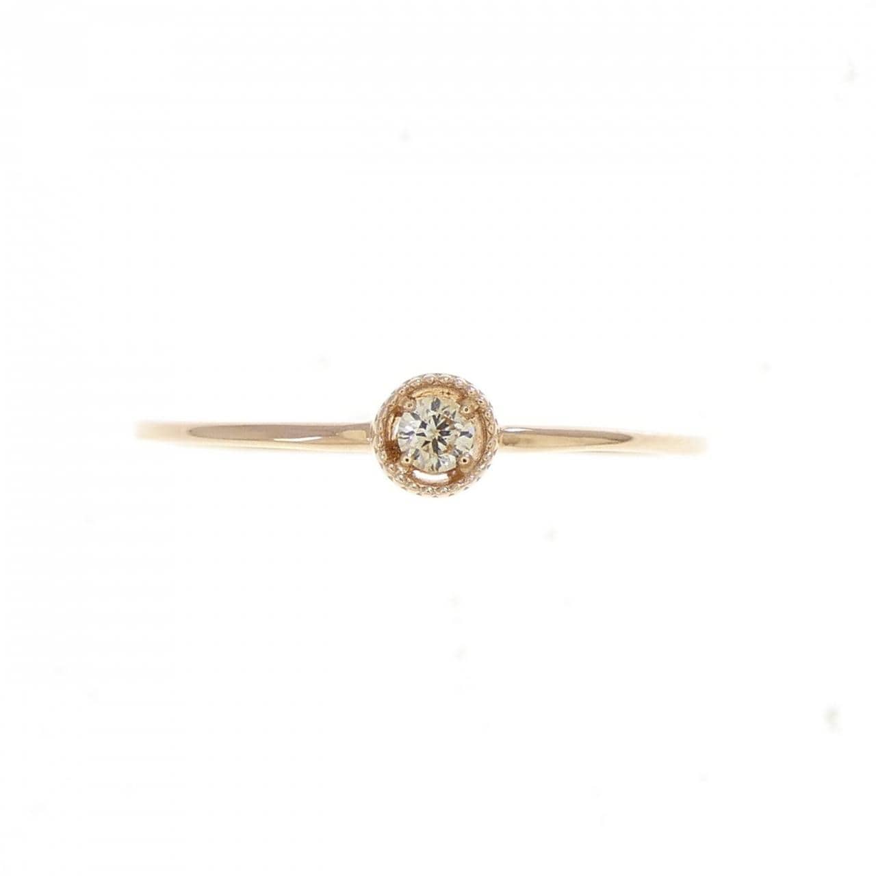K18PG ダイヤモンド リング 0.03CT