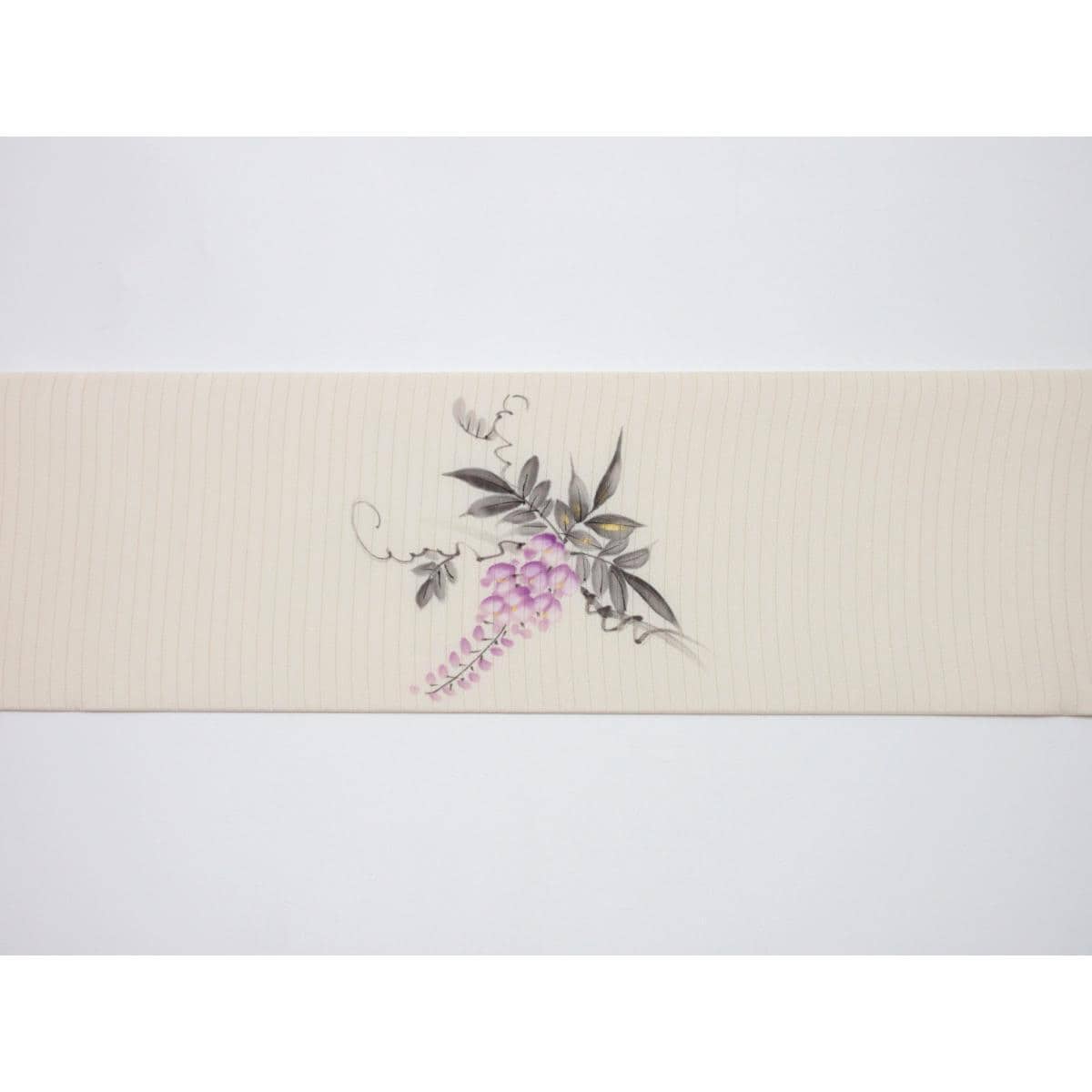 【未使用品】夏名古屋帯　絽塩瀬染帯　友禅金彩加工