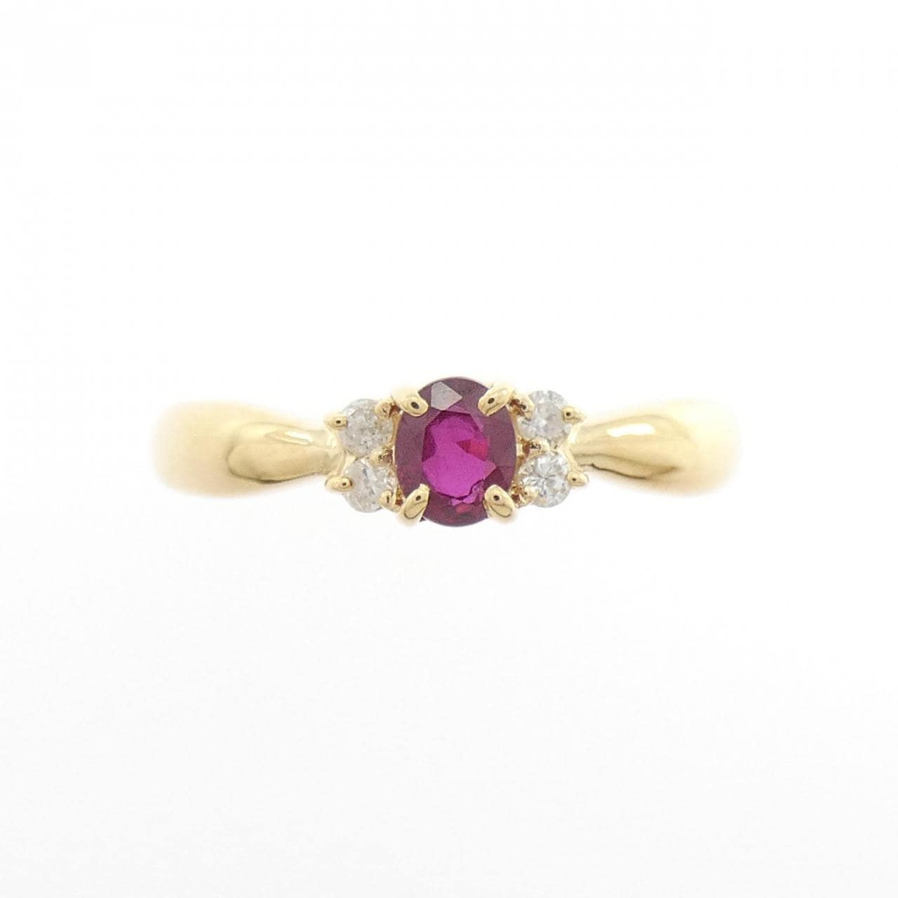 K18YG ルビー リング