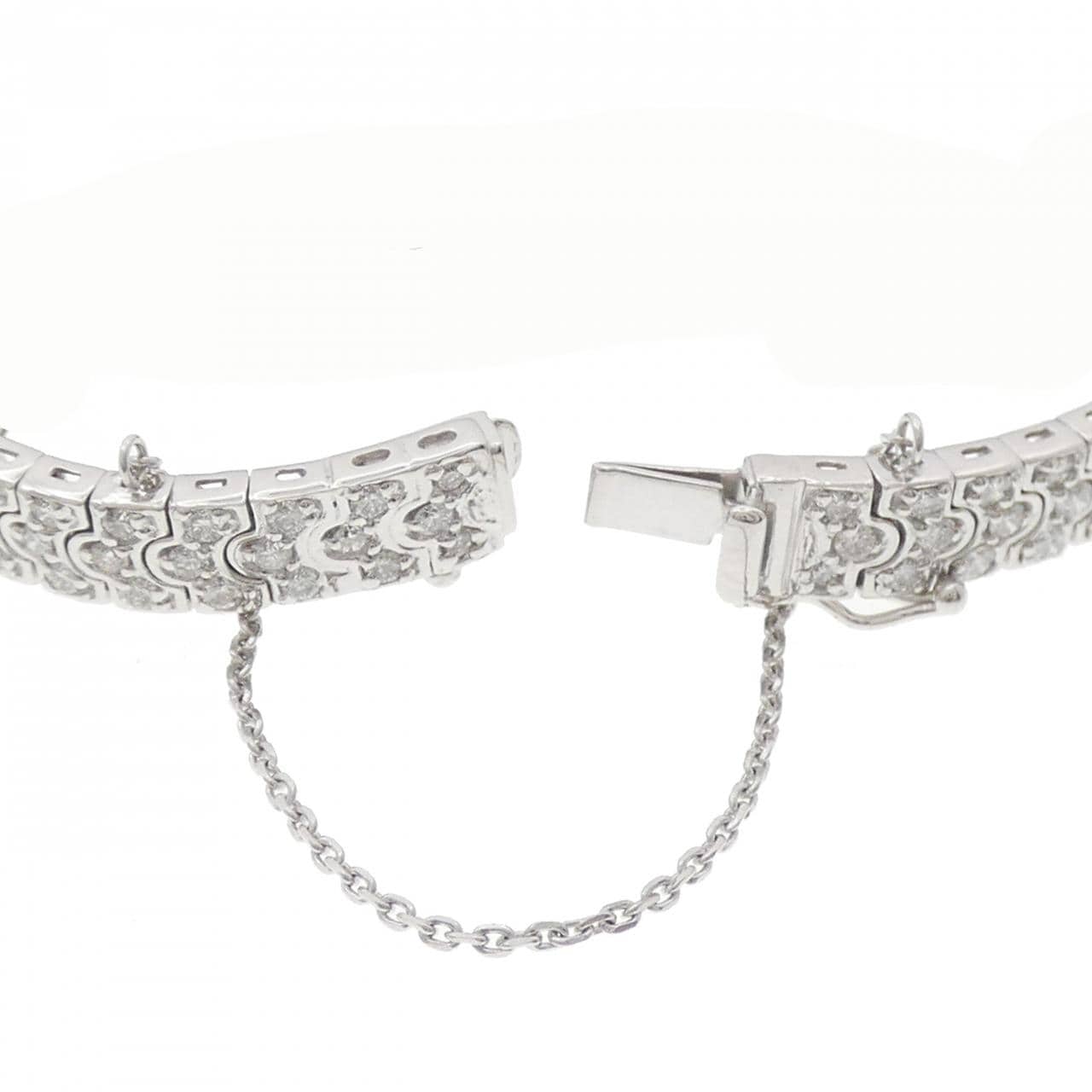 K18WG ダイヤモンド ブレスレット 3.00CT