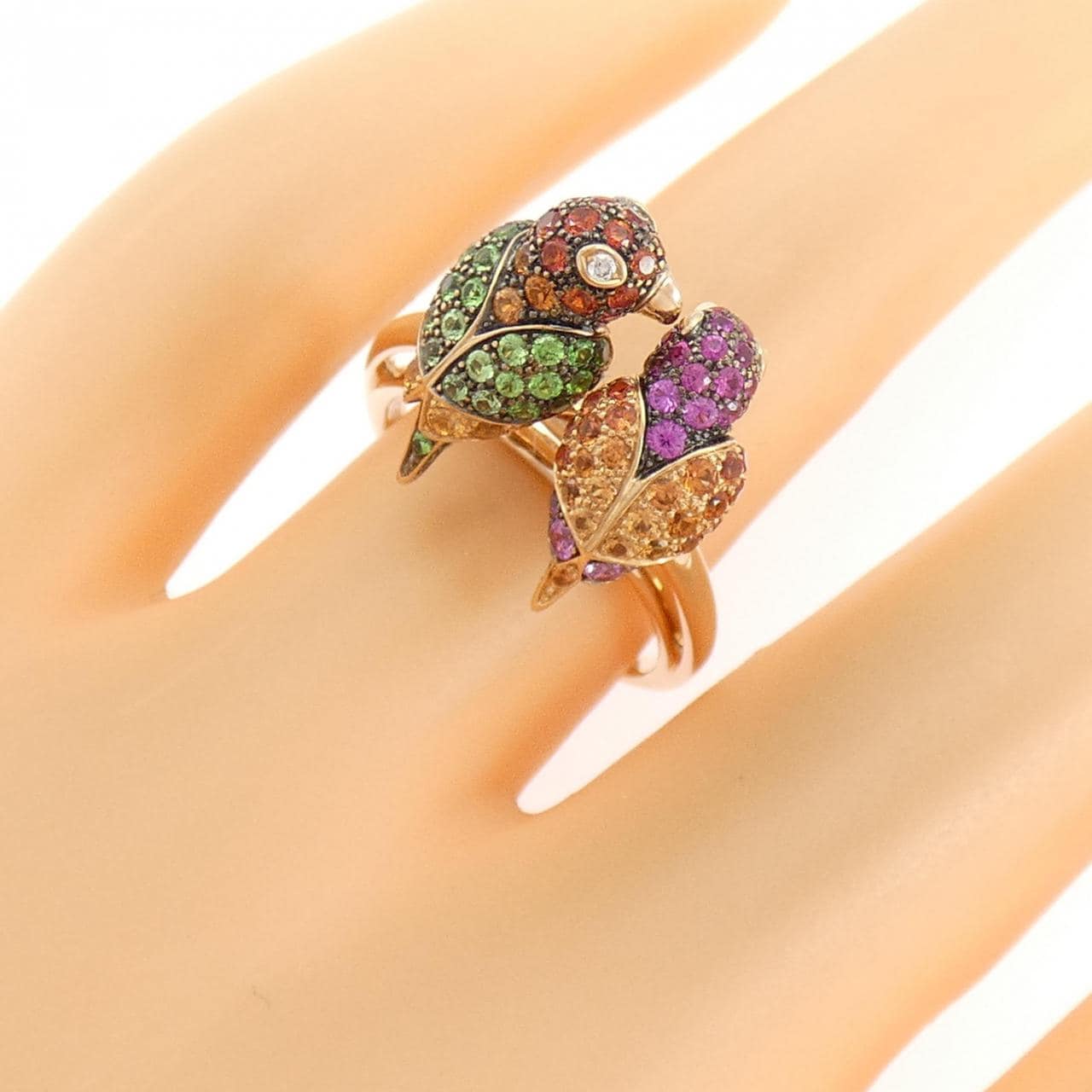 ブシュロン カラーストーン リング