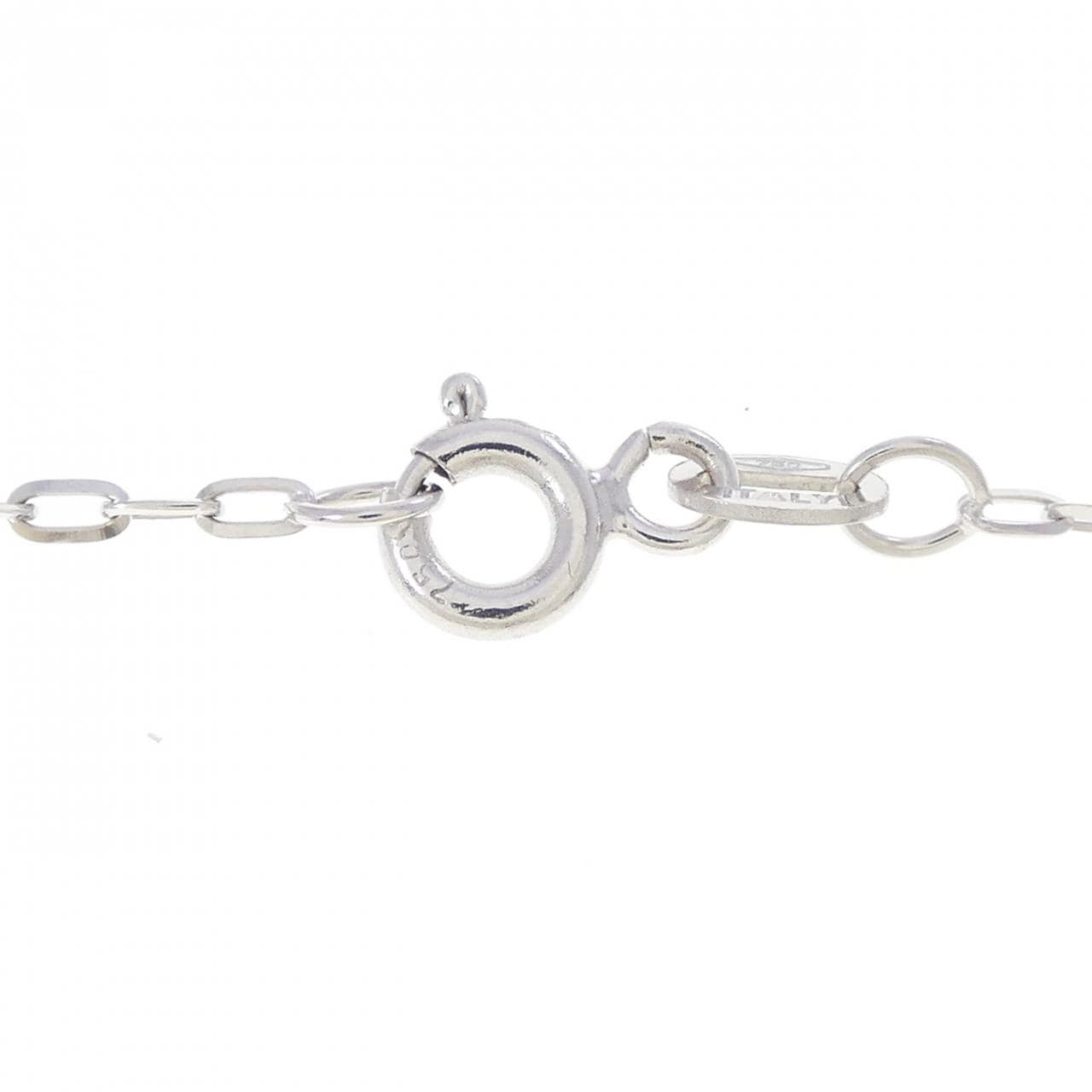 K18WG/750WG カラーストーン ネックレス