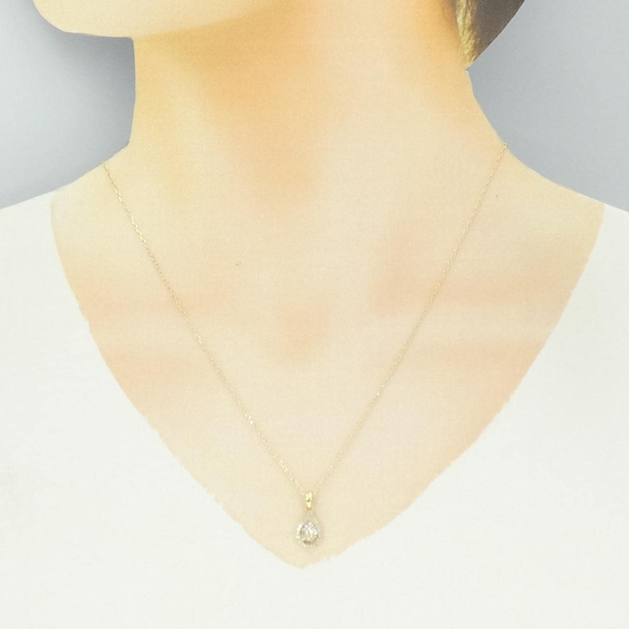 K18YG ダイヤモンド ネックレス 0.20CT