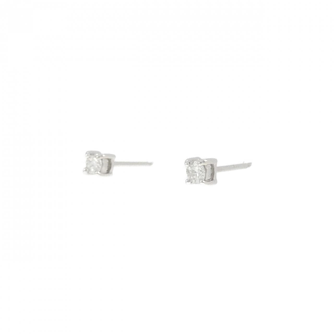 【リメイク】PT900 ダイヤモンド ピアス 0.10CT