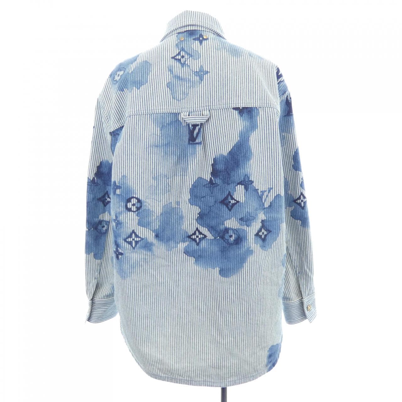ルイヴィトン LOUIS VUITTON ストライプモノグラムワークウェア HLS05WBX7 デニムジャケット