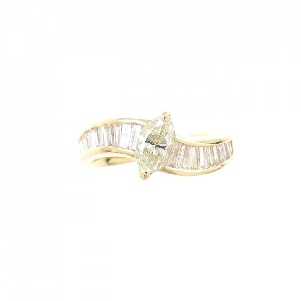 K18YG ダイヤモンド リング 0.30CT