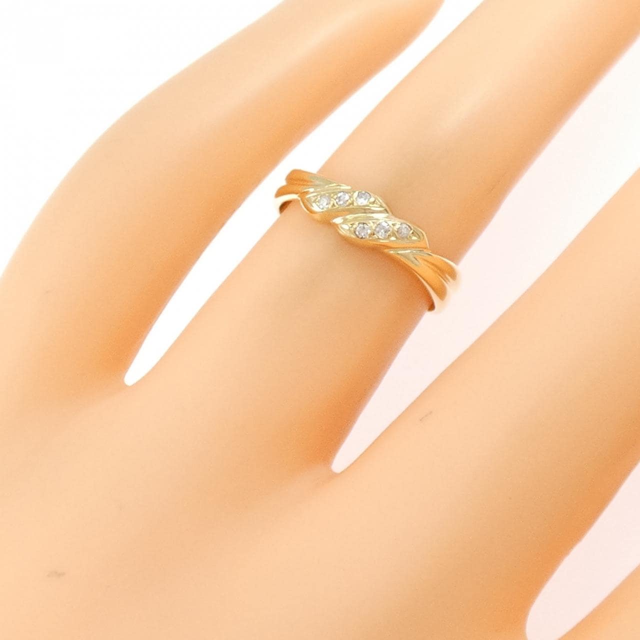 K18YG ダイヤモンド リング 0.05CT