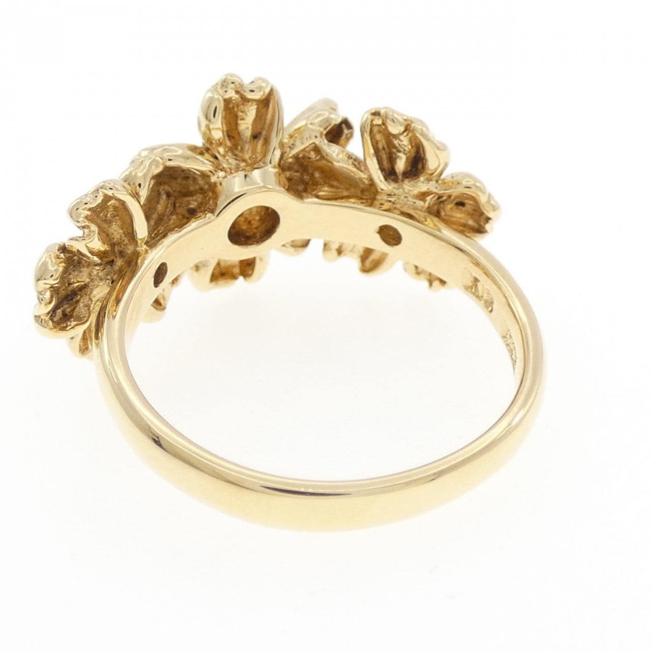 ワコウ フラワー ダイヤモンド リング 0.07CT