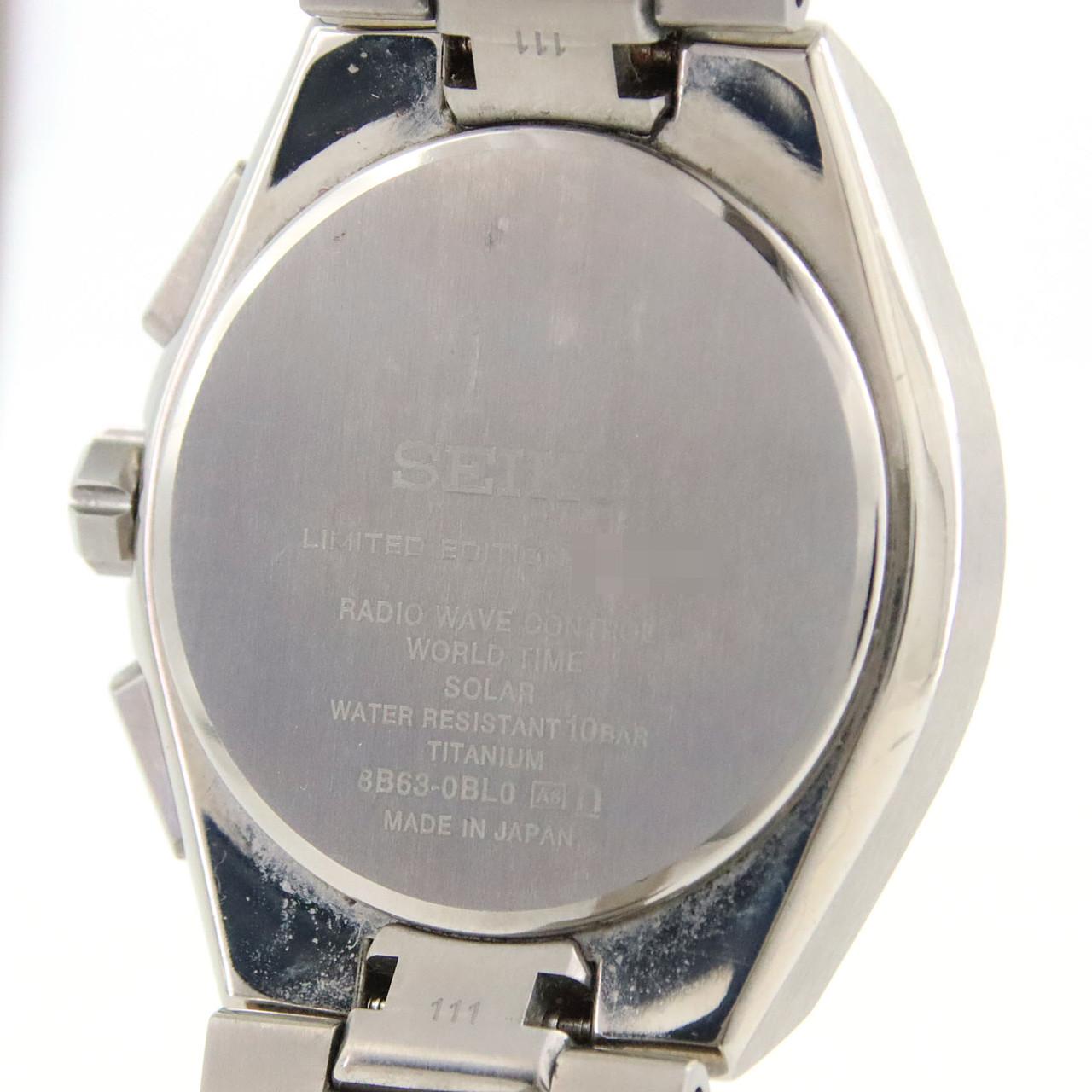 セイコー アストロン電波時計 LIMITED 8B63-0BL0/SBXY077 TI ソーラークォーツ