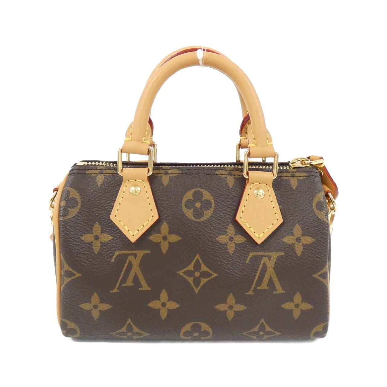 LOUIS VUITTON Monogram Nano Speedy M81085 Boston Bag