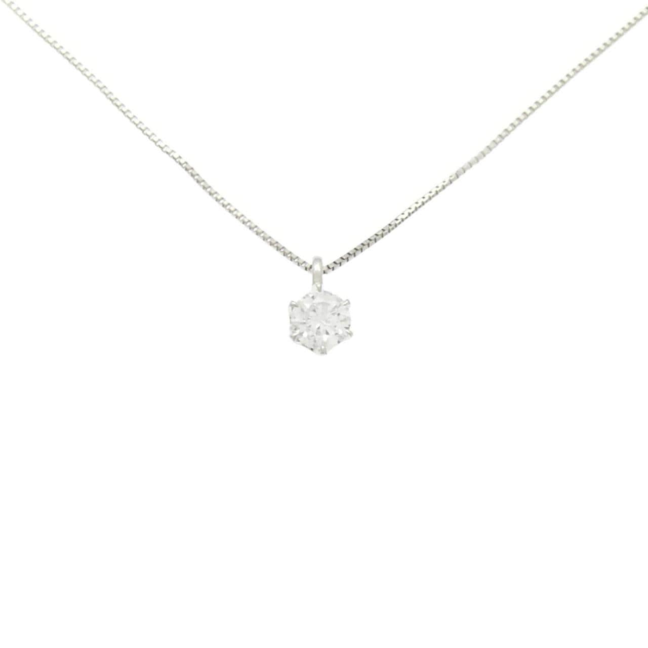 PT900/PT850 ソリティア ダイヤモンド ネックレス 0.20CT