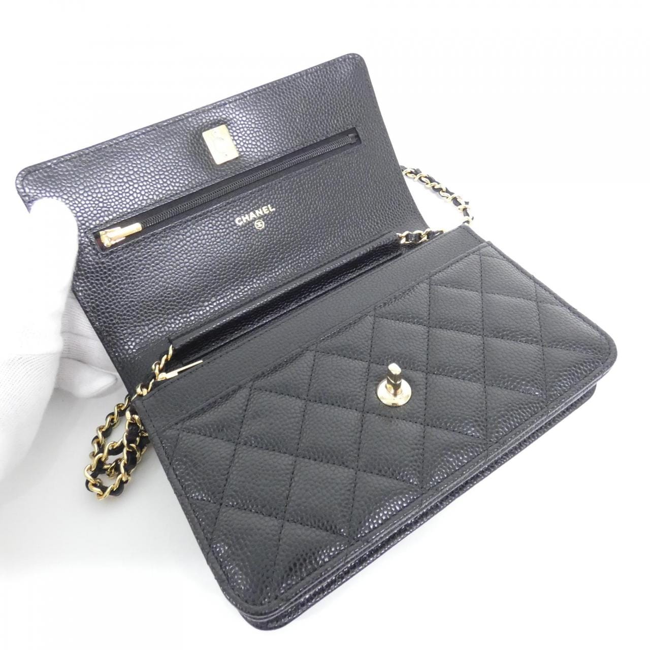 【未使用品】シャネル AP4241 チェーンウォレット