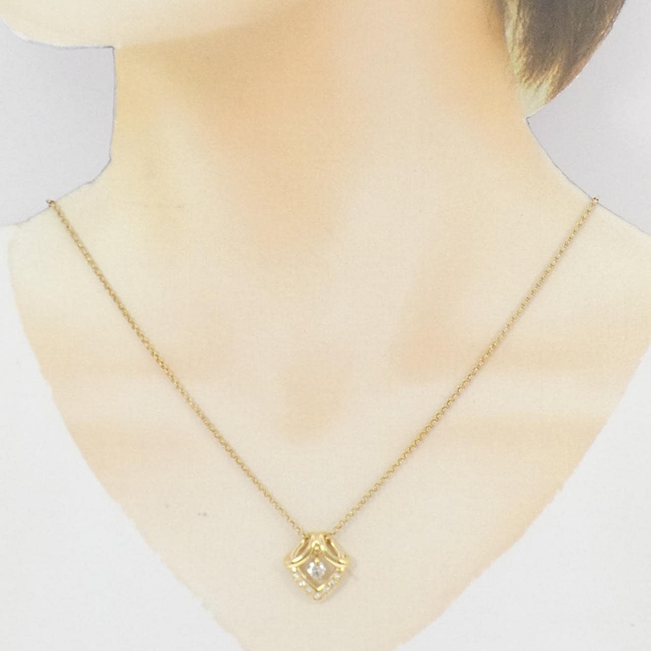 K18YG ダイヤモンド ネックレス 0.270CT