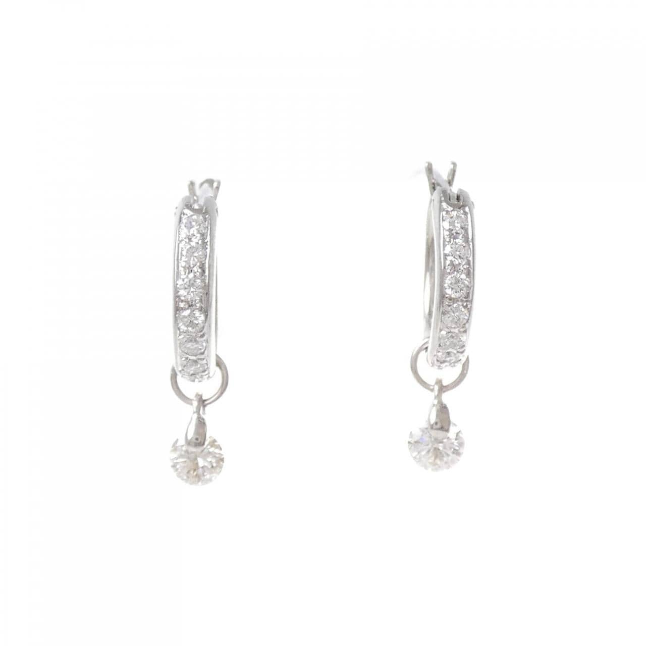 PT900 ダイヤモンド ピアス 0.54CT