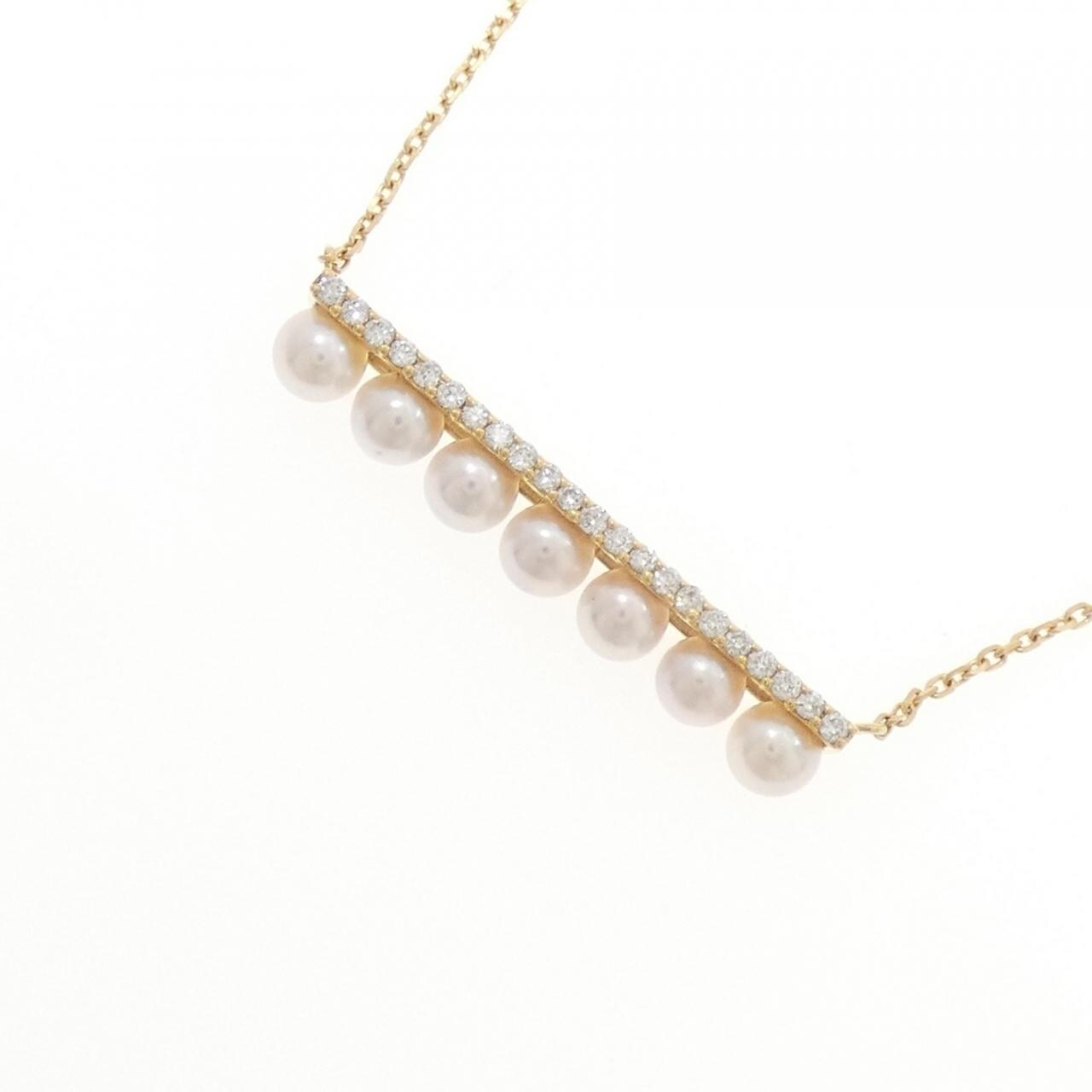 [BRAND NEW] K18YG Akoya pearl necklace
