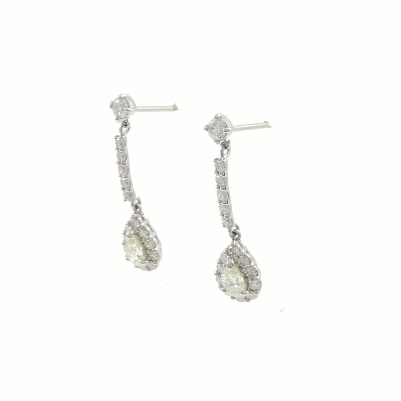 【新品】PT900 ダイヤモンド ピアス 0.80CT