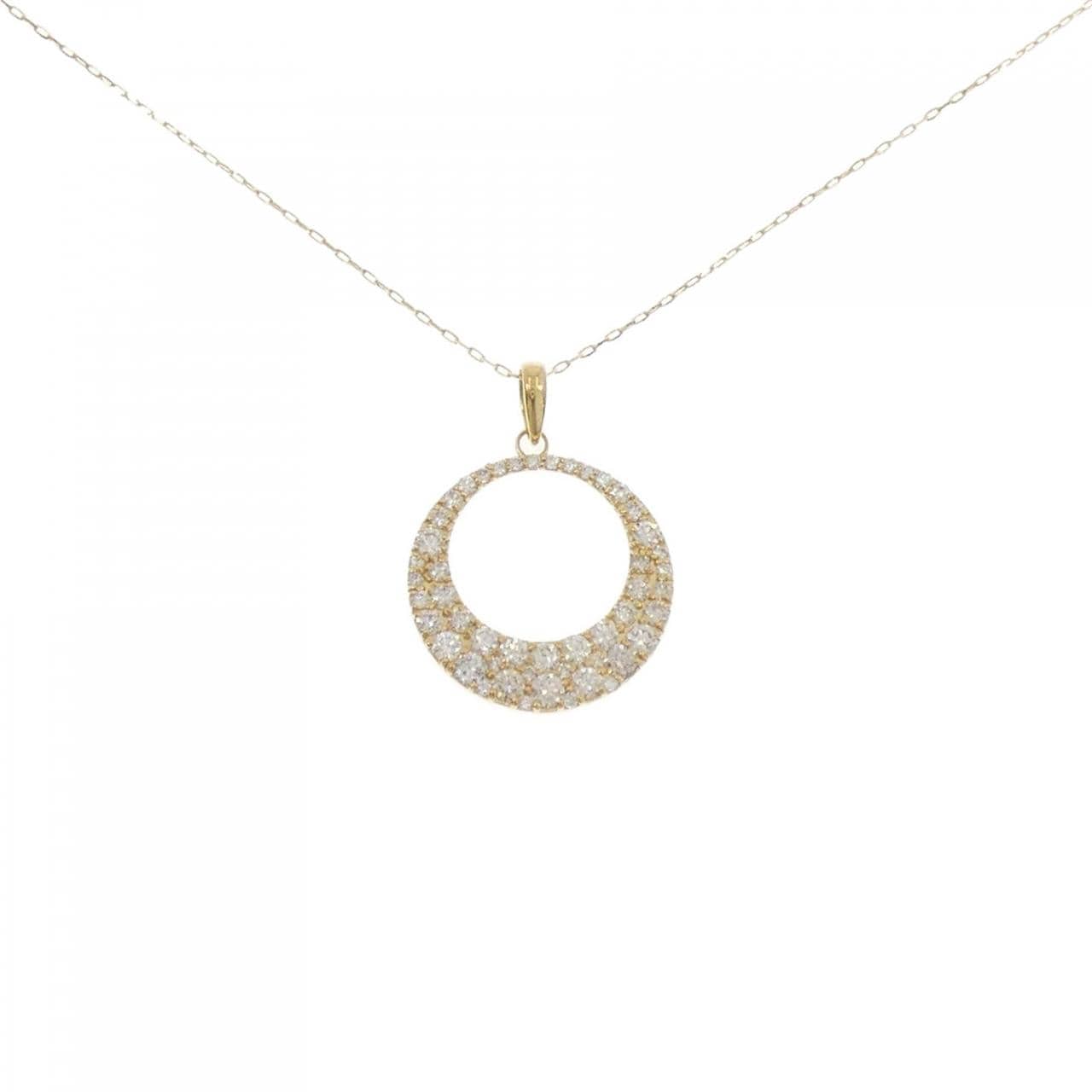 【新品】K18YG ダイヤモンド ネックレス 1.00CT