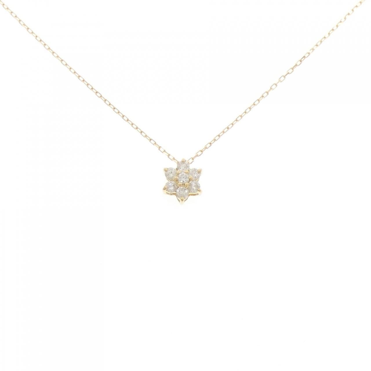 【新品】K18YG ダイヤモンド ネックレス 0.10CT