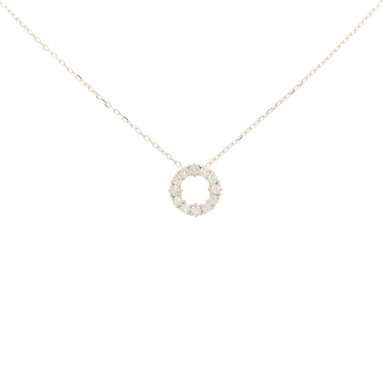 【リメイク】K10YG ダイヤモンド ネックレス 0.15CT