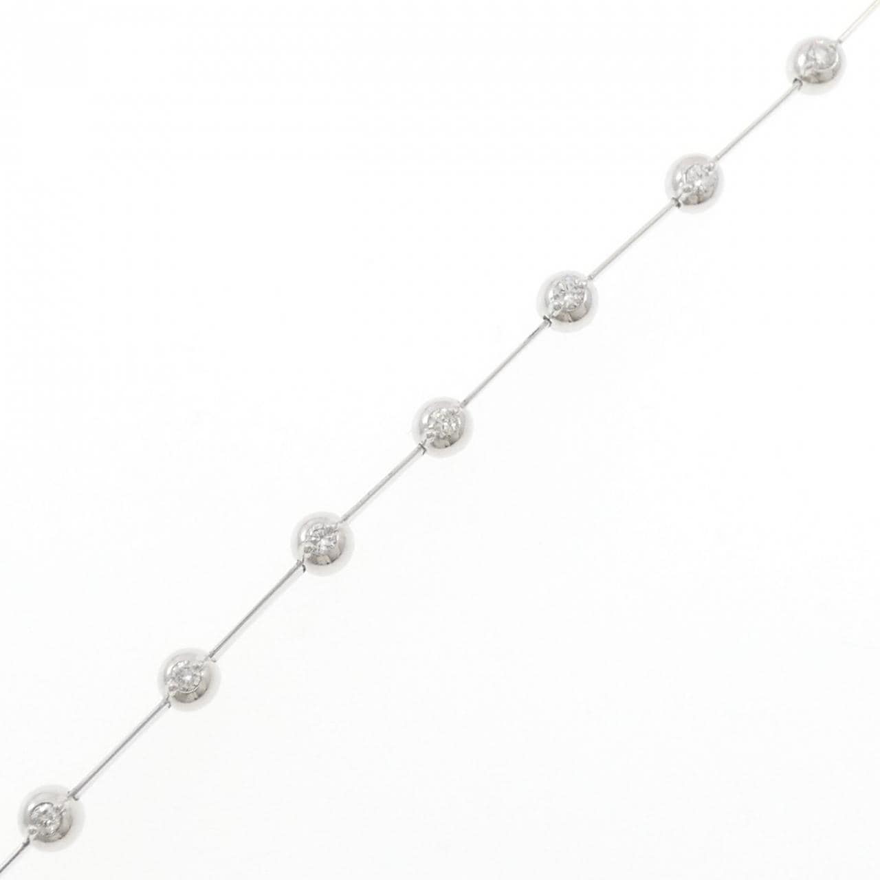 K18WG ダイヤモンド ブレスレット 0.30CT