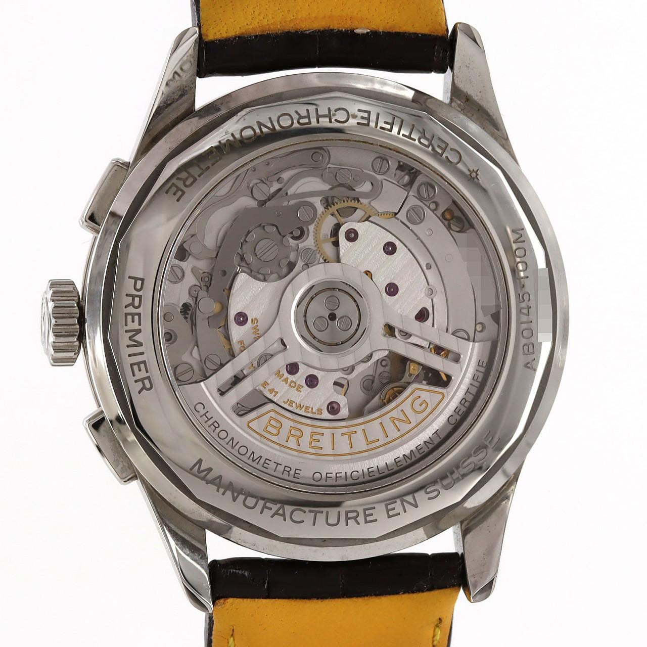 【ノーメンテナンス特価】ブライトリング プレミエB01クロノグラフ42 AB0145/AB0145331K1P1 SS 自動巻