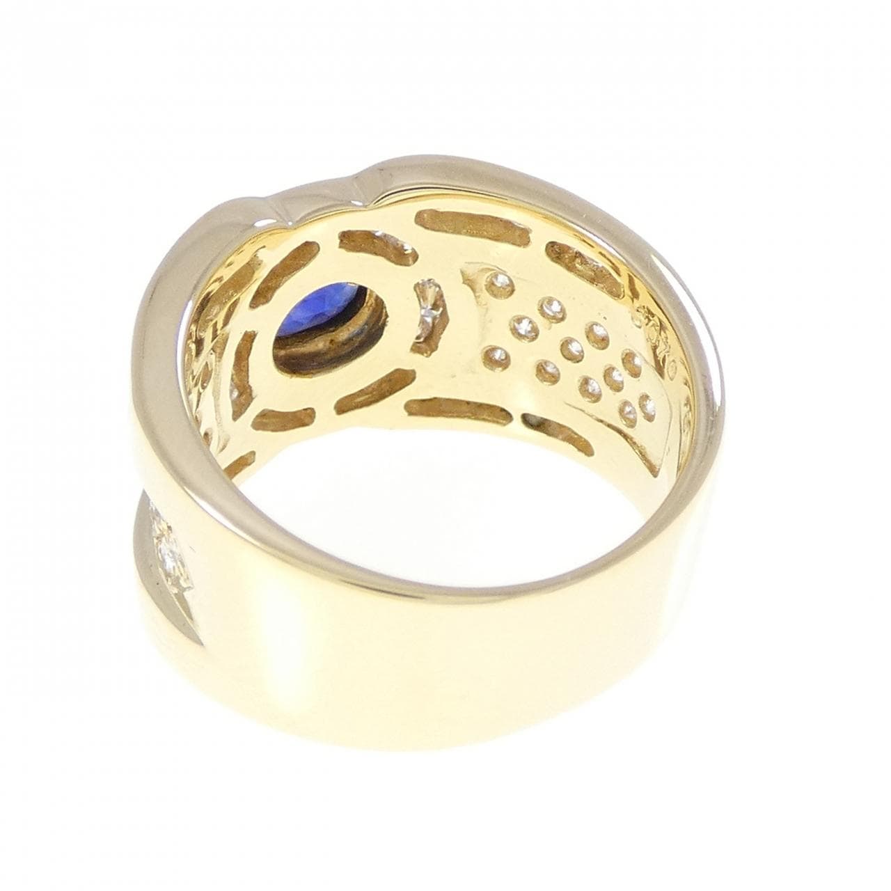 K18YG サファイヤ リング 0.70CT