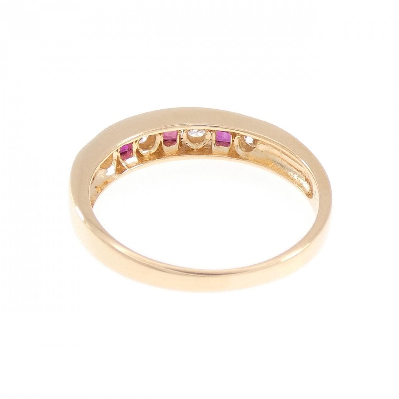K18YG ルビー リング 0.30CT