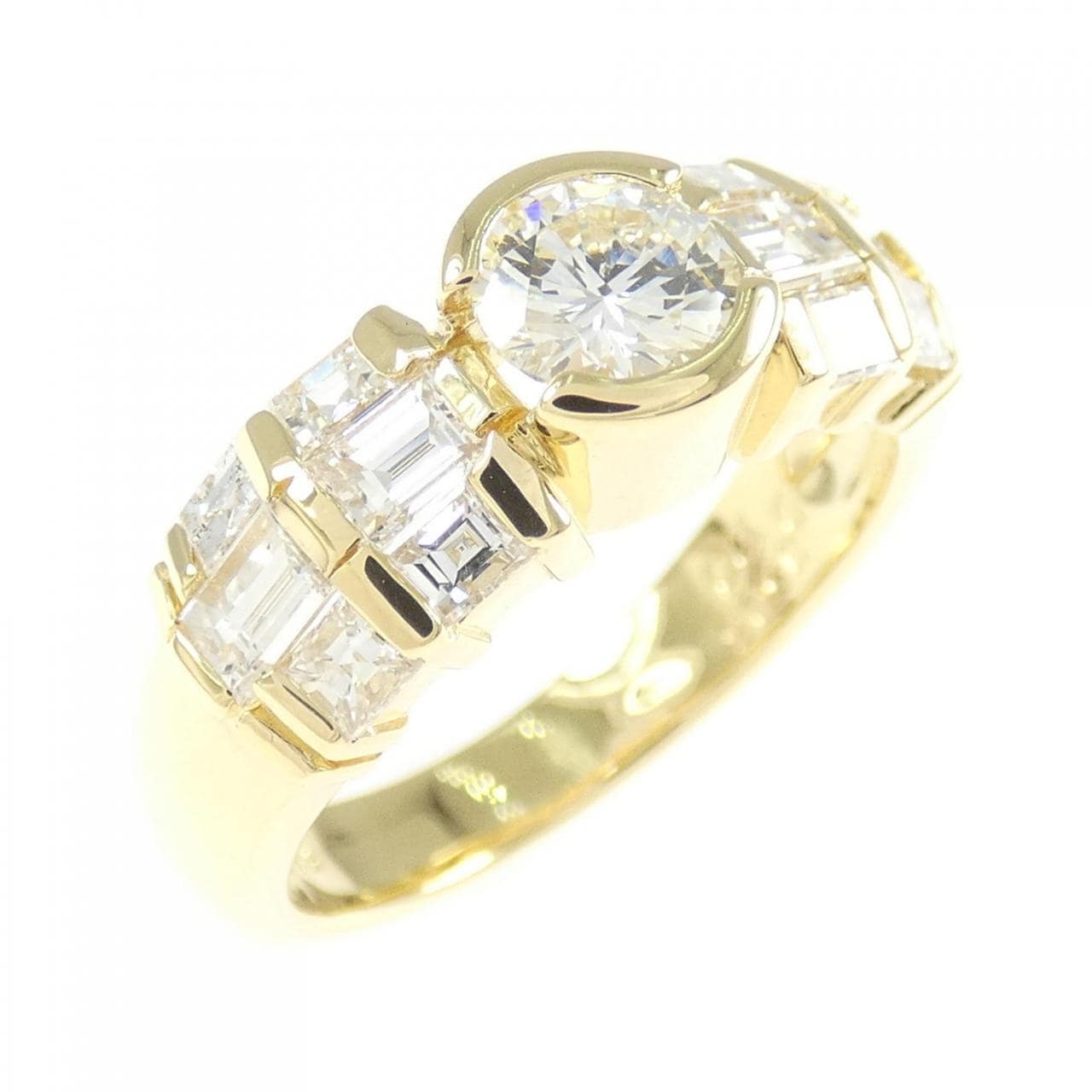 K18YG ダイヤモンド リング 0.505CT