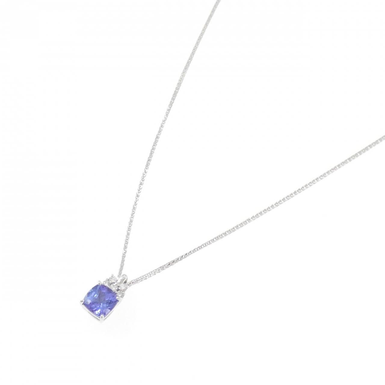 K18WG タンザナイト ネックレス 1.00CT