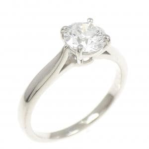 PT900 ソリティア ダイヤモンド リング 0.736CT D VVS2 VG