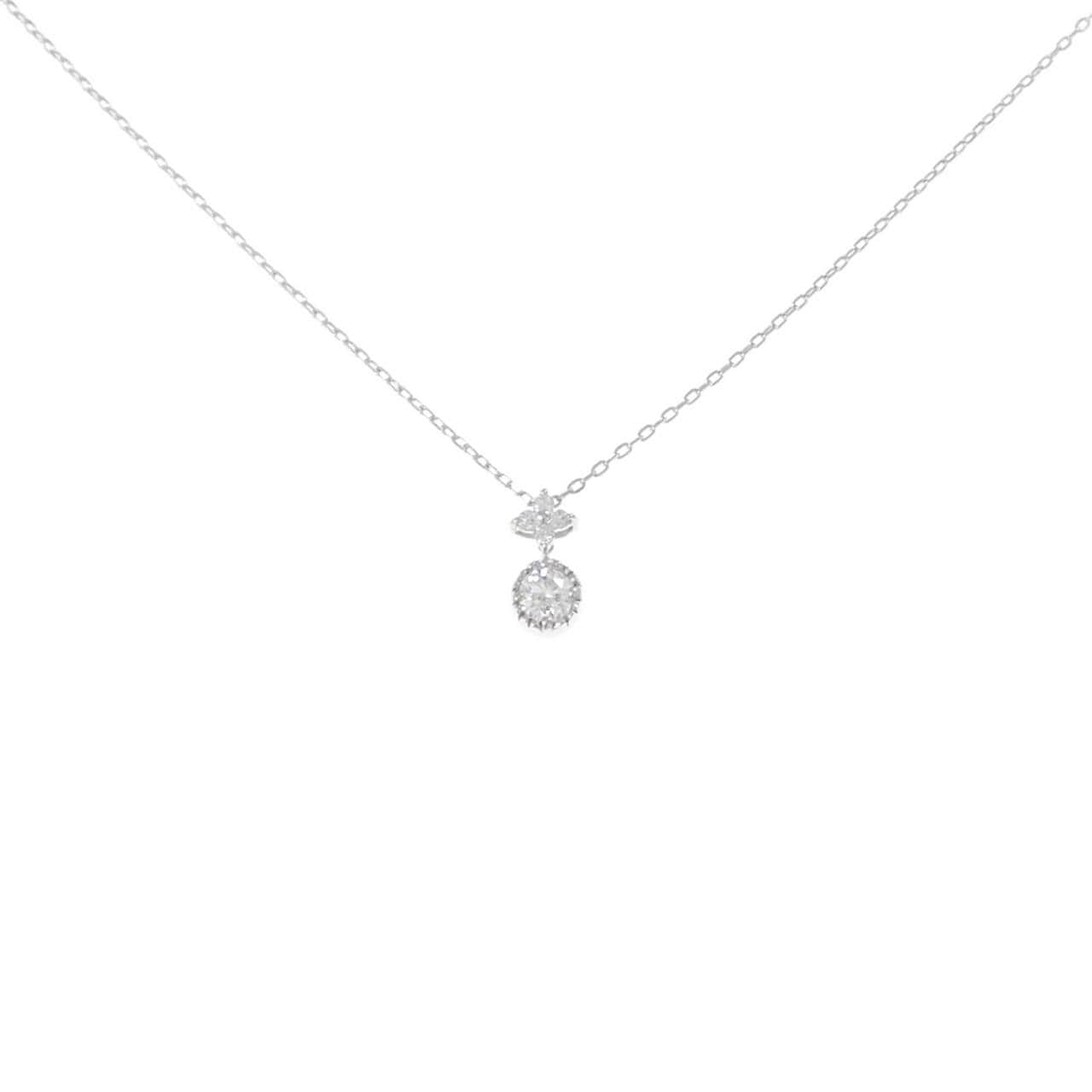 K10WG ダイヤモンド ネックレス 0.10CT
