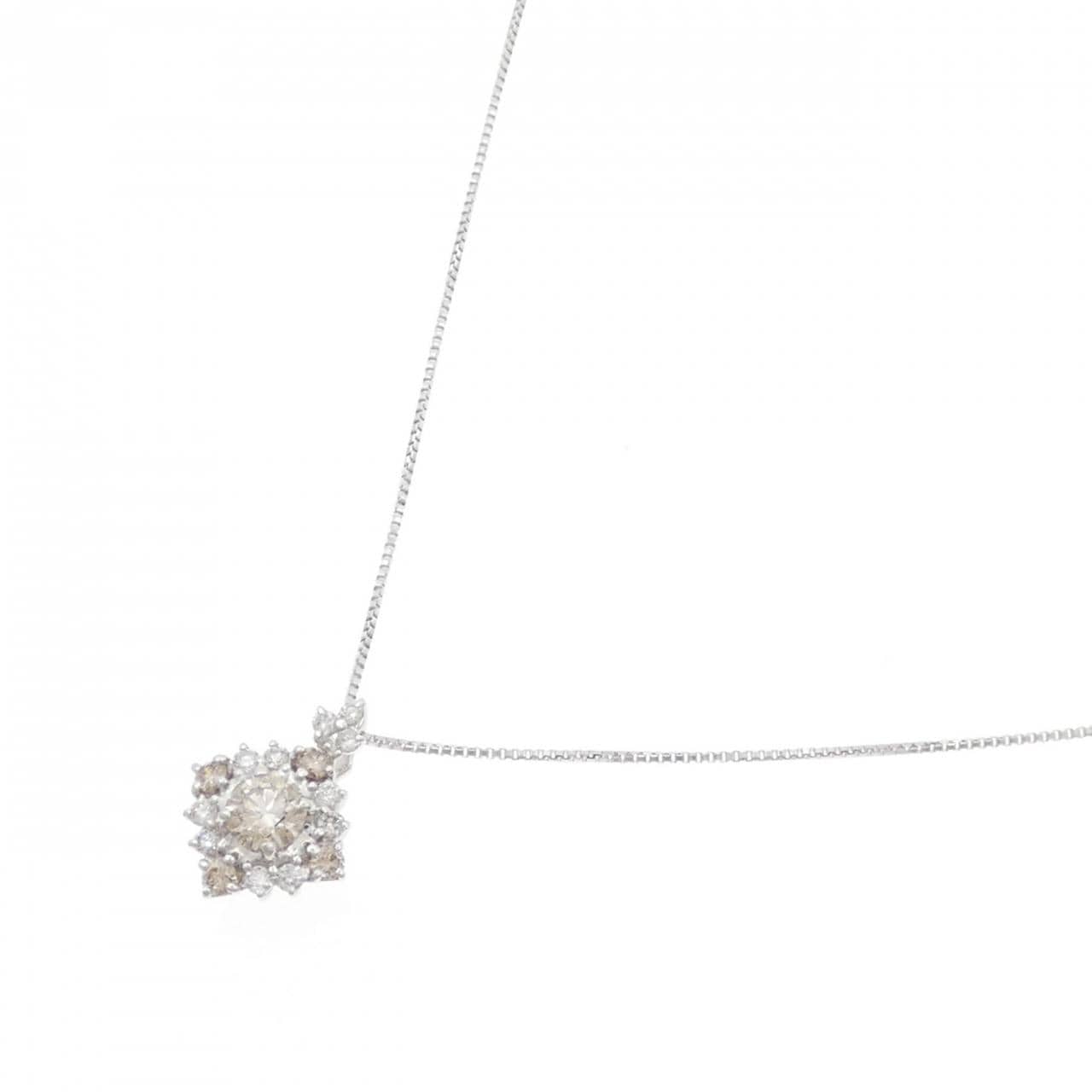 K18WG ダイヤモンド ネックレス 0.20CT